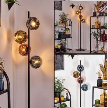 Ripoll Lampadaire Bleu, Or, Cuivré, 4 lumières Ripoll Lampadaire Bleu, Or, Cuivré, 4 lumières