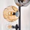 Ripoll Lampadaire Ambre, Clair, Fumé, 6 lumières