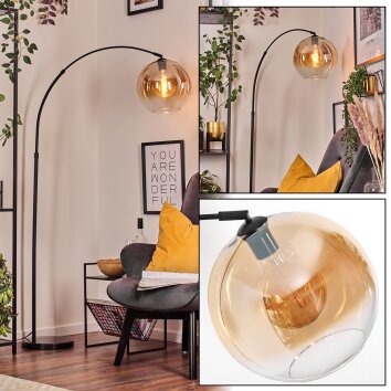 Koyoto Lampadaire, Lampadaires arc Noir, 1 lumière