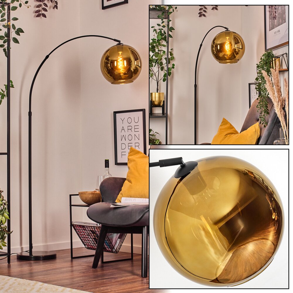 Koyoto Lampadaire Noir, 1 lumière main product photo