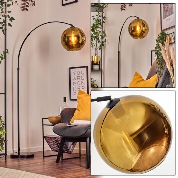 Koyoto Lampadaire, Lampadaires arc Noir, 1 lumière