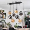 Gastor Suspension, Boule lumineuse, Suspension Ambre, Fumé, 8 lumières