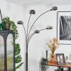 Nikkala Lampadaire Chrome, Noir, 5 lumières