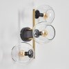 Koyoto Boule lumineuse, Applique murale Or, Noir, 3 lumières
