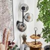 Koyoto Boule lumineuse, Applique murale Clair, Fumé, 3 lumières