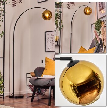 Koyoto Lampadaire, Lampadaires arc Noir, 1 lumière