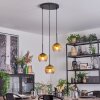 Koyoto Suspension, Boule lumineuse, Suspension grappe 30 cm Or, Clair, 3 lumières