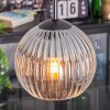 Koyoto Suspension, Boule lumineuse, Suspension grappe 30 cm Clair, Fumé, 3 lumières