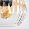 Koyoto Suspension, Boule lumineuse, Suspension grappe 30 cm Ambre, Clair, 3 lumières