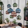 Koyoto Suspension, Boule lumineuse, Suspension Écru, Noir, 8 lumières