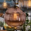 Koyoto Suspension, Boule lumineuse, Suspension Écru, Noir, 8 lumières