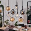 Gastor Suspension, Boule lumineuse, Suspension Ambre, Clair, Fumé, 8 lumières