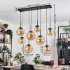 Gastor Suspension, Boule lumineuse, Suspension Ambre, 8 lumières