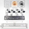 Gastor Suspension, Boule lumineuse, Suspension Ambre, Clair, Fumé, 8 lumières