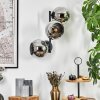 Koyoto Boule lumineuse, Applique murale Chrome, Fumé, 3 lumières
