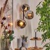 Koyoto Boule lumineuse, Applique murale Chrome, Fumé, 3 lumières