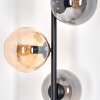 Gastor Lampadaire 34 cm Ambre, Fumé, 3 lumières