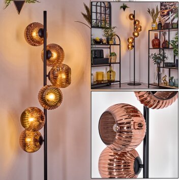 Ripoll Lampadaire Cuivré, 6 lumières