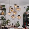 Gastor Suspension, Boule lumineuse, Suspension Ambre, Clair, 8 lumières
