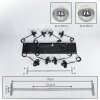 Gastor Suspension, Boule lumineuse, Suspension Clair, Fumé, 8 lumières