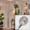 Nikkala Lampadaire Chrome, Blanc, 3 lumières
