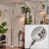 Nikkala Lampadaire Chrome, Blanc, 3 lumières