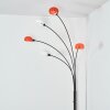 Nikkala Lampadaire Chrome, Noir, 5 lumières