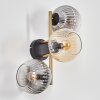 Koyoto Boule lumineuse, Applique murale Or, Noir, 3 lumières