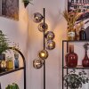 Koyoto Lampadaire 31 cm Chrome, Fumé, 6 lumières