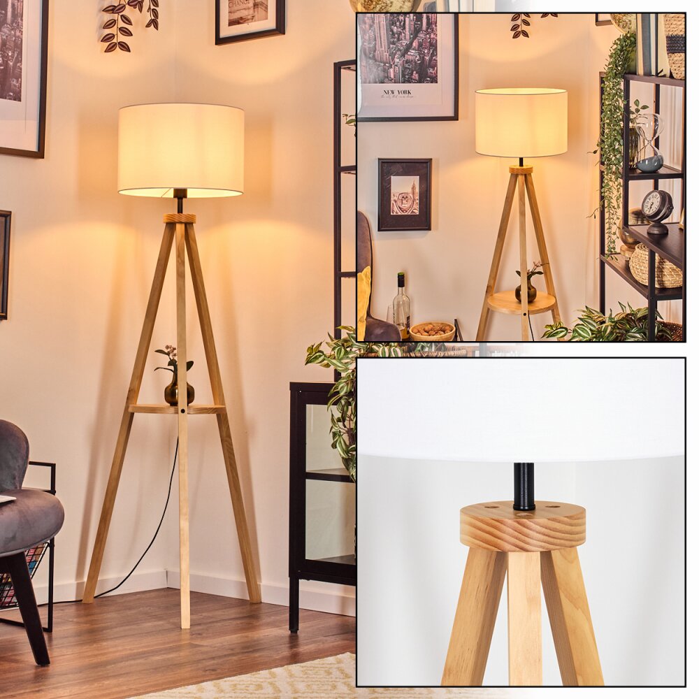 Soungou Lampadaire Écru, Noir, 1 lumière main product photo