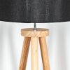 Soungou Lampadaire Chrome, Écru, 1 lumière