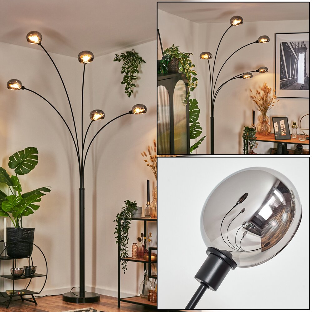 Nikkala Lampadaire Noir, 5 lumières main product photo