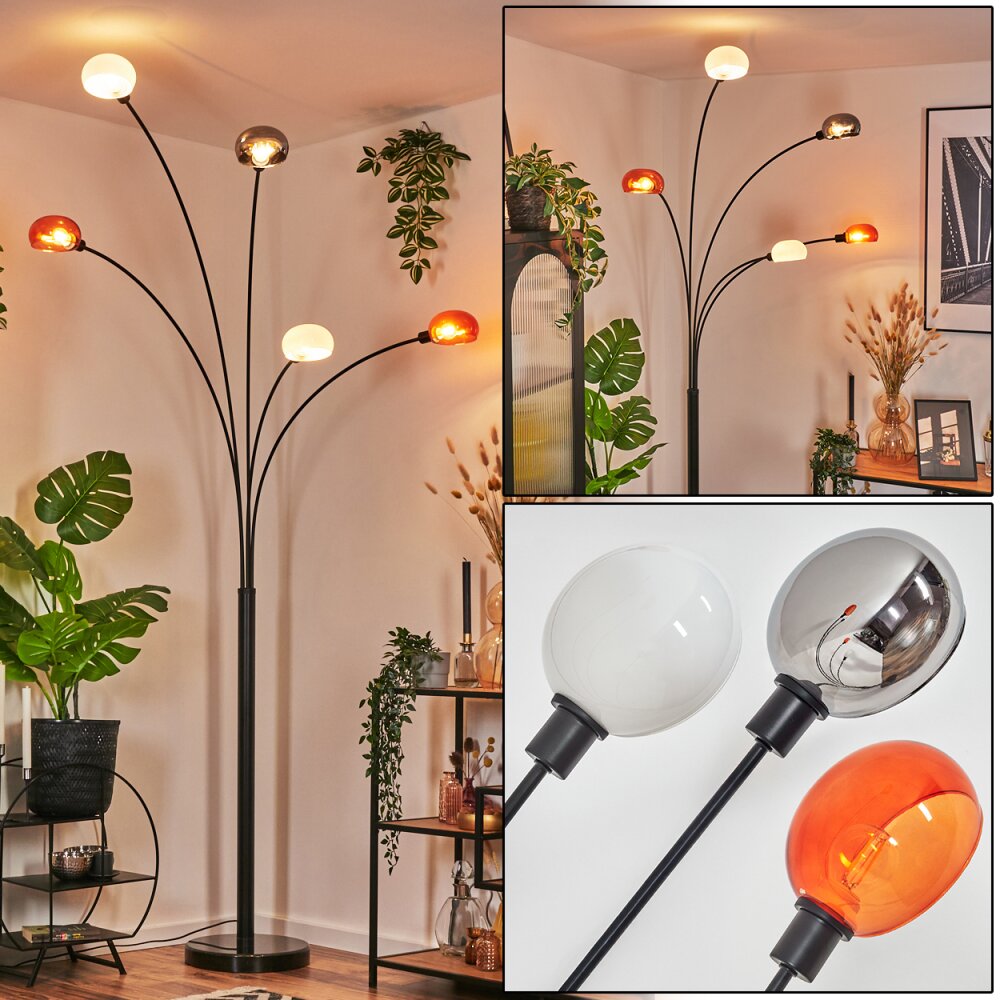 Nikkala Lampadaire Noir, 5 lumières main product photo