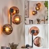 Koyoto Boule lumineuse, Applique murale Clair, Cuivré, 3 lumières