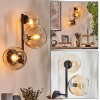 Koyoto Boule lumineuse, Applique murale Ambre, Clair, 3 lumières