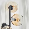 Koyoto Boule lumineuse, Applique murale Ambre, Clair, 3 lumières