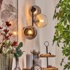 Koyoto Boule lumineuse, Applique murale Ambre, Clair, Fumé, 3 lumières