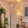 Nikkala Lampadaire Chrome, Blanc, 5 lumières