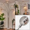 Nikkala Lampadaire Chrome, Blanc, 5 lumières
