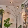 Nikkala Lampadaire Chrome, Blanc, 5 lumières