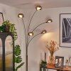Nikkala Lampadaire Chrome, Blanc, 5 lumières