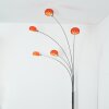 Nikkala Lampadaire Chrome, Blanc, 5 lumières