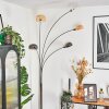 Nikkala Lampadaire Chrome, Blanc, 5 lumières