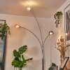 Nikkala Lampadaire Chrome, Blanc, 3 lumières