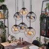 Gastor Suspension, Boule lumineuse, Suspension Ambre, Clair, Fumé, 6 lumières