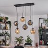 Gastor Suspension, Boule lumineuse, Suspension Ambre, Fumé, 6 lumières