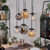 Gastor Suspension, Boule lumineuse, Suspension Ambre, Clair, Fumé, 6 lumières