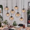 Gastor Suspension, Boule lumineuse, Suspension Ambre, Clair, 8 lumières