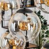 Gastor Suspension, Boule lumineuse, Suspension Ambre, Clair, 8 lumières