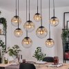 Gastor Suspension, Boule lumineuse, Suspension Ambre, Clair, 8 lumières